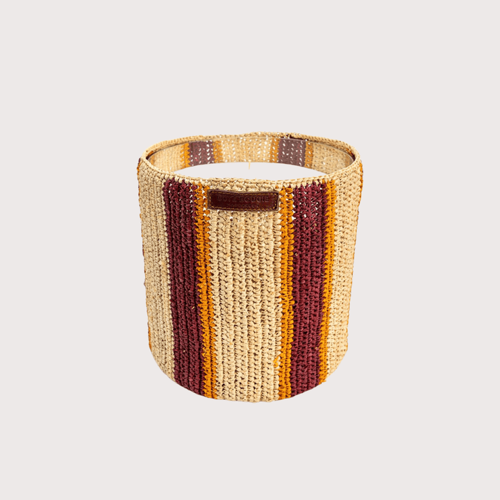 Rim Raffia Scented Candle by Côté Bougie at White Label Project