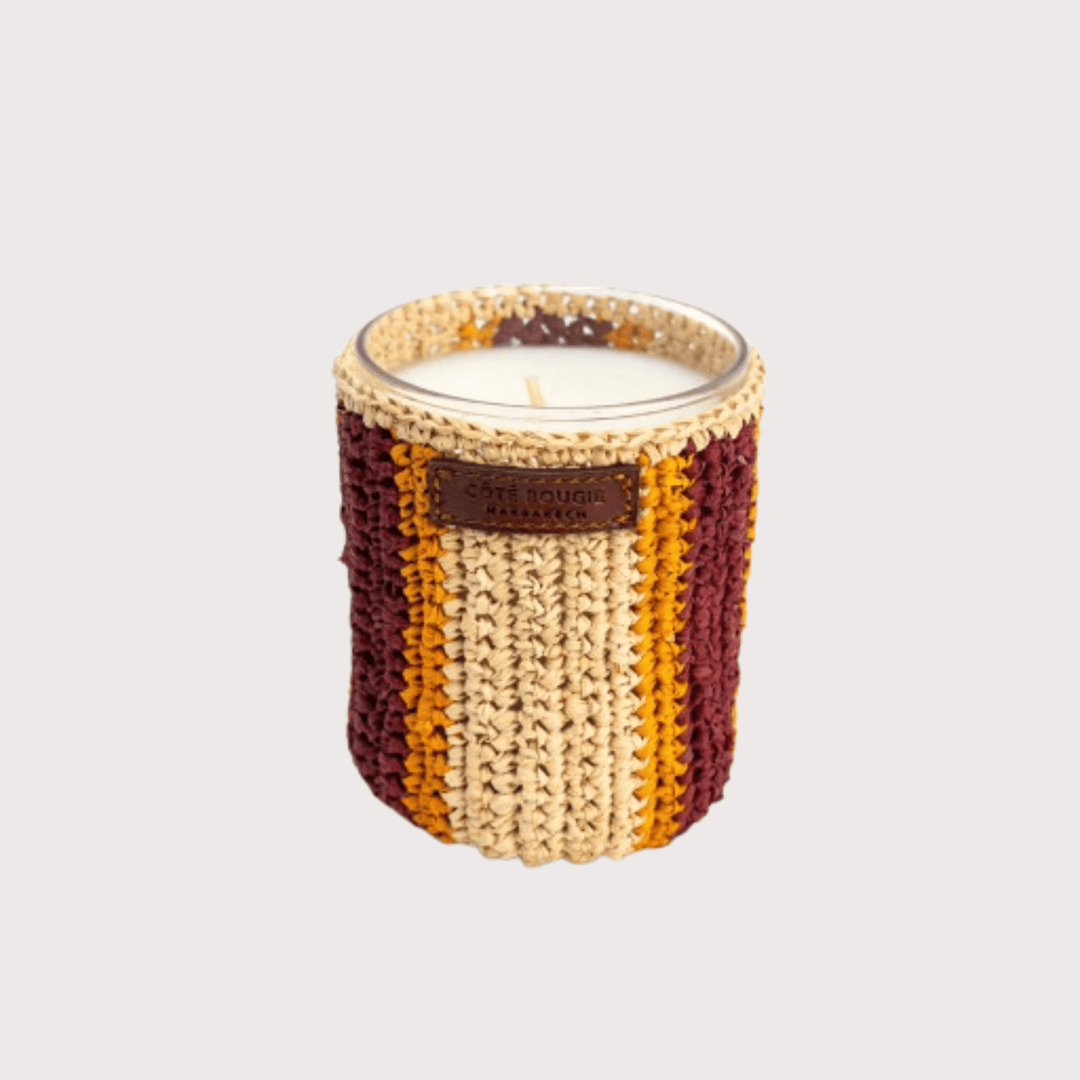 Rim Raffia Scented Candle by Côté Bougie at White Label Project