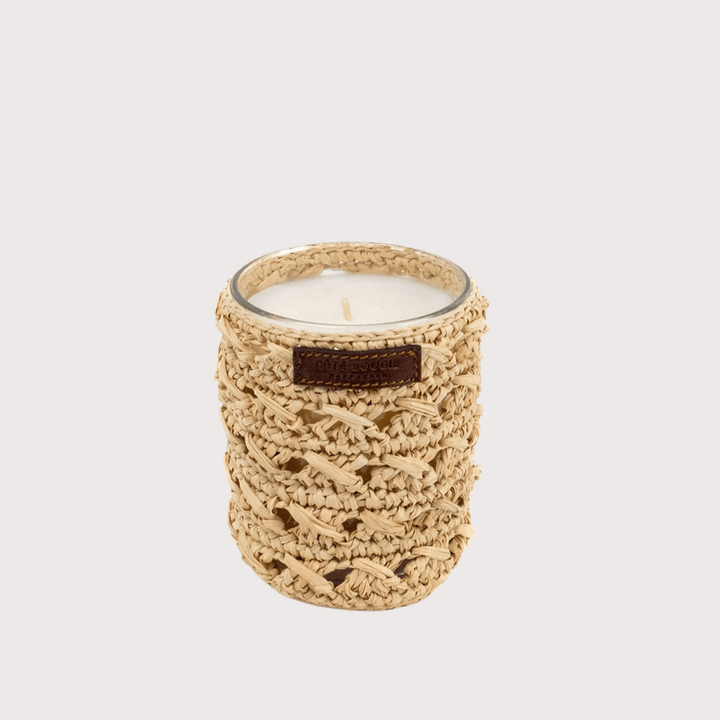 Zina Raffia Scented Candle by Côté Bougie at White Label Project