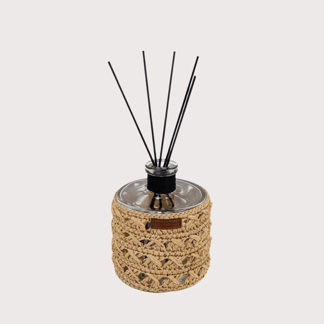 Zina Raffia Scented Reed Diffuser by Côté Bougie at White Label Project