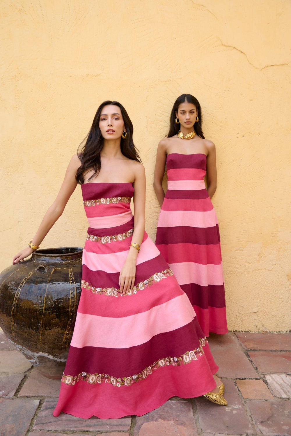 Bloom Stripe Dress by De Castro at White Label Project