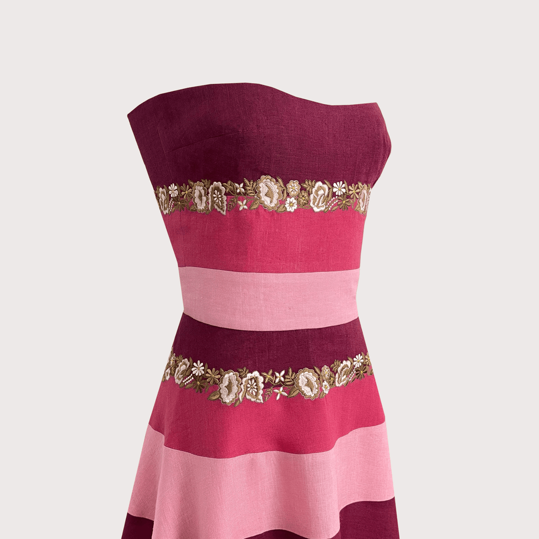 Bloom Stripe Dress by De Castro at White Label Project