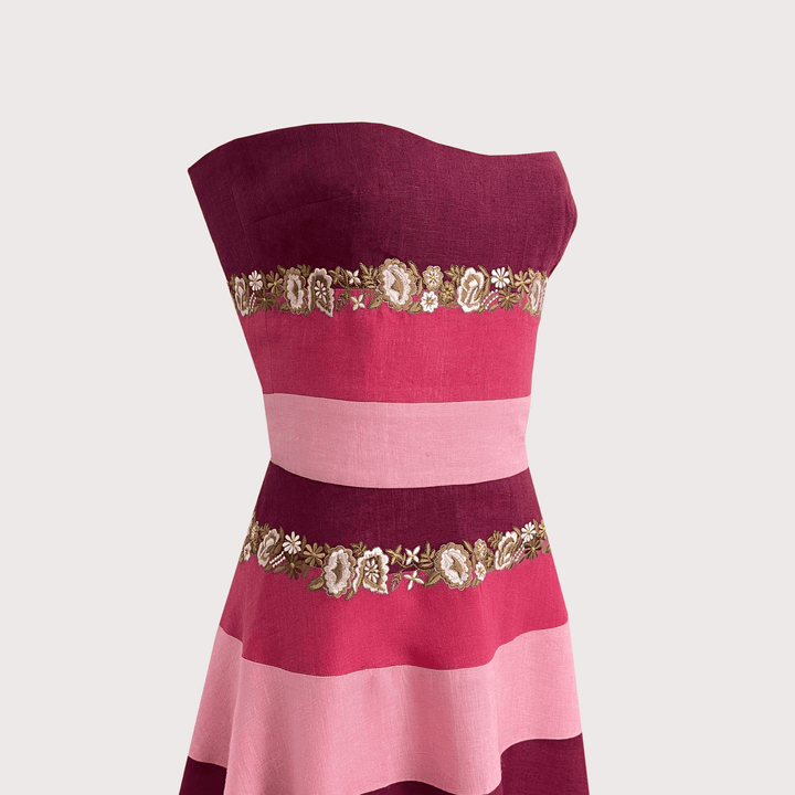 Bloom Stripe Dress by De Castro at White Label Project