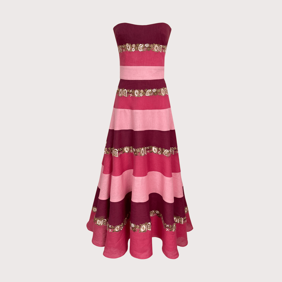 Bloom Stripe Dress by De Castro at White Label Project
