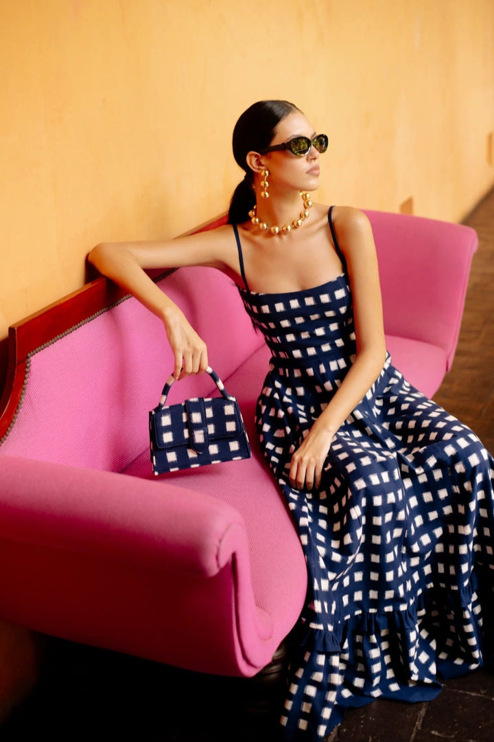 Checkmate Dress - Navy by De Castro at White Label Project