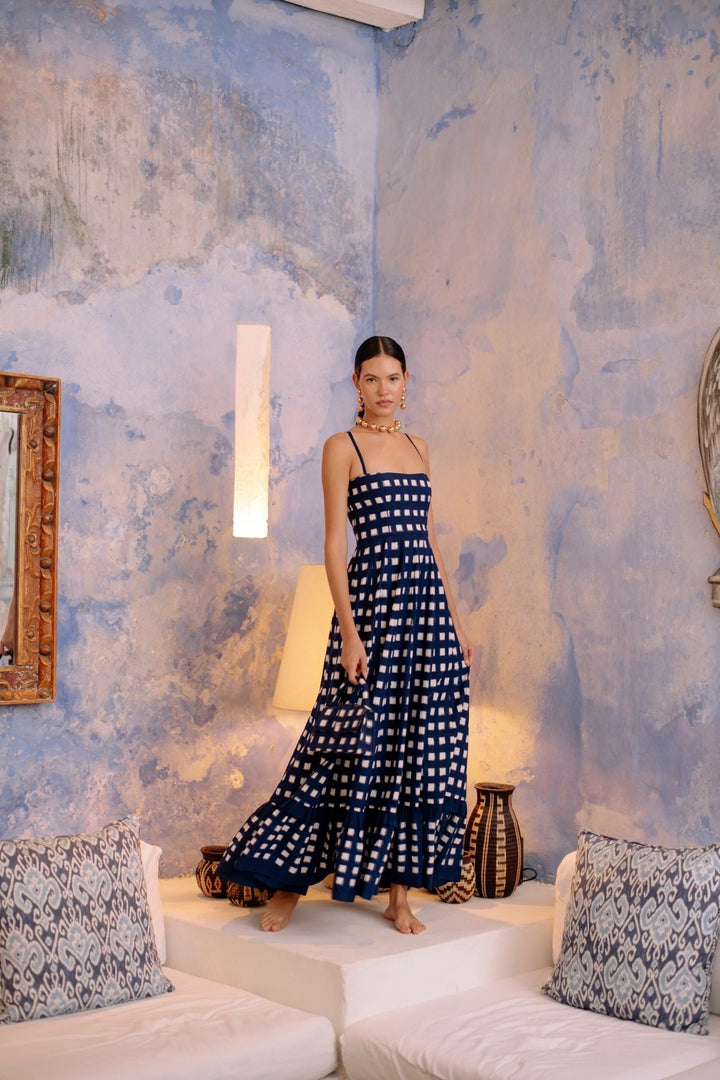 Checkmate Dress - Navy by De Castro at White Label Project