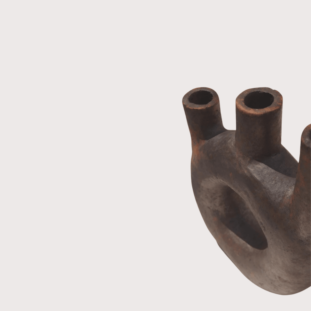 Three Candle Candelabra by Ensamble Artesano at White Label Project