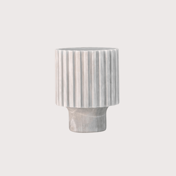 Engrane 1 Side Table - Travertine by ENTE arte.objeto at White Label Project