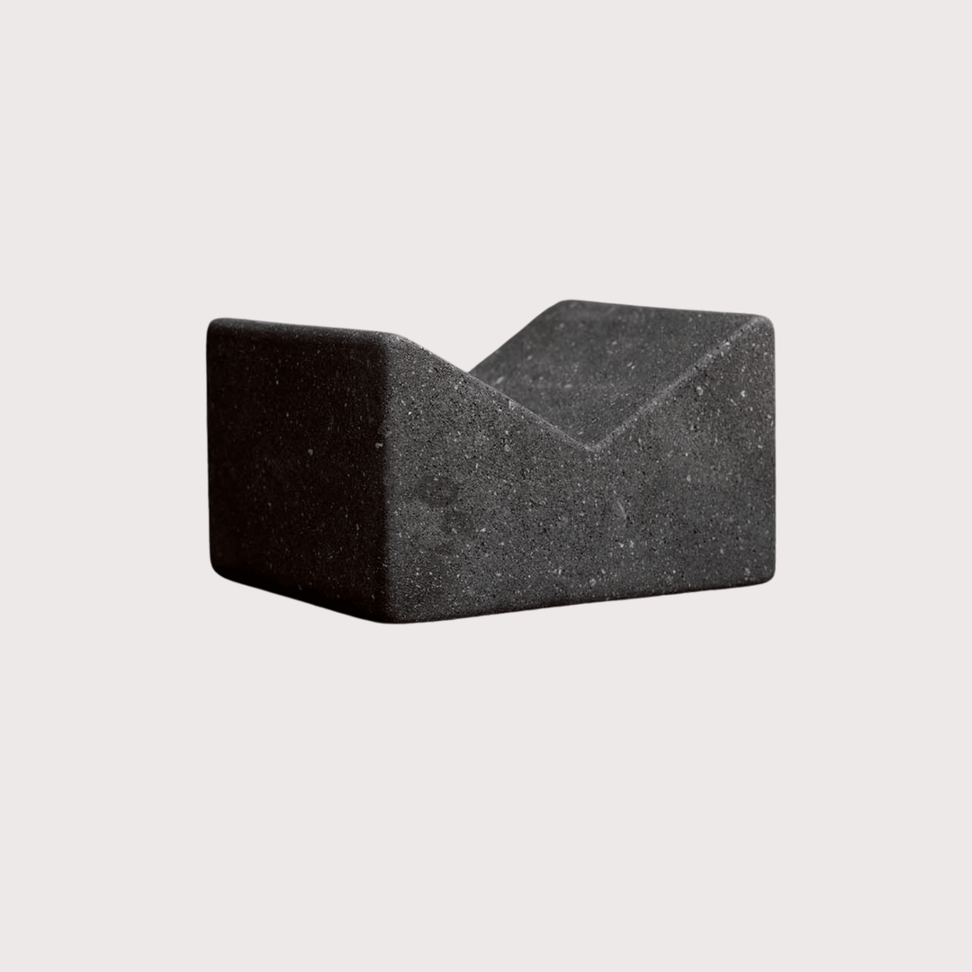 Libro Abierto I - Volcanic Stone Bookend by ENTE arte.objeto at White Label Project