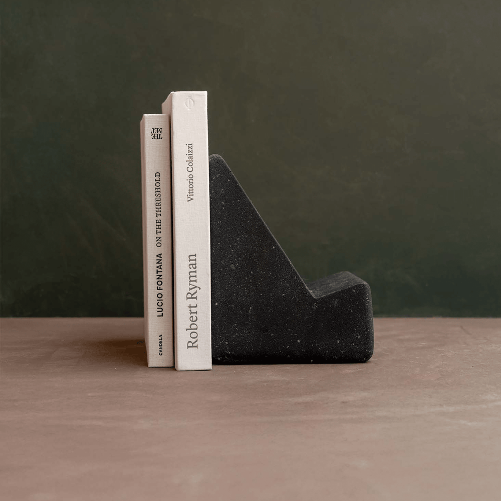 Libro Abierto II - Volcanic Stone Bookend by ENTE arte.objeto at White Label Project