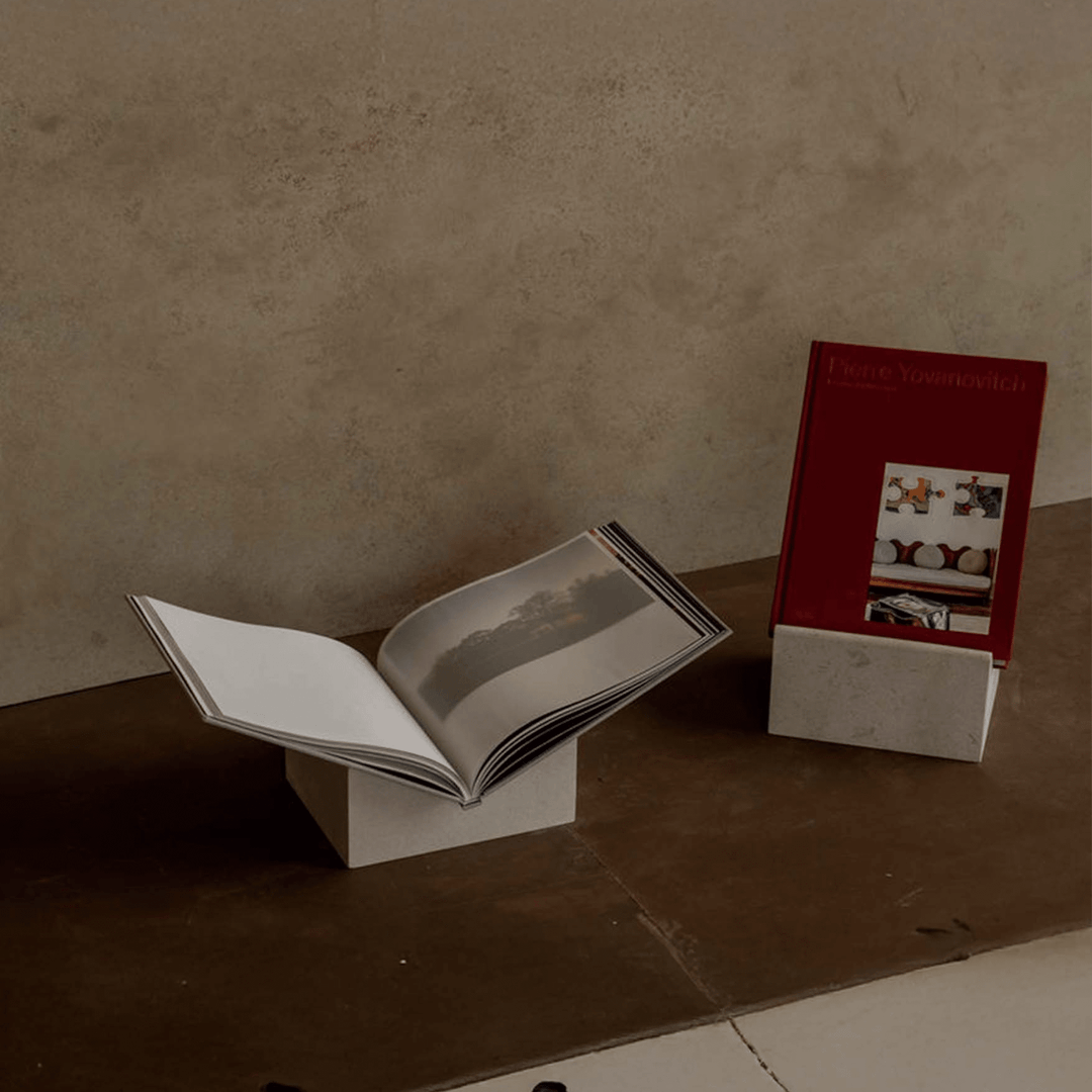Libro Abierto II - Volcanic Stone Bookend by ENTE arte.objeto at White Label Project
