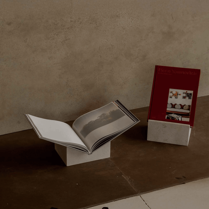 Libro Abierto II - Volcanic Stone Bookend by ENTE arte.objeto at White Label Project