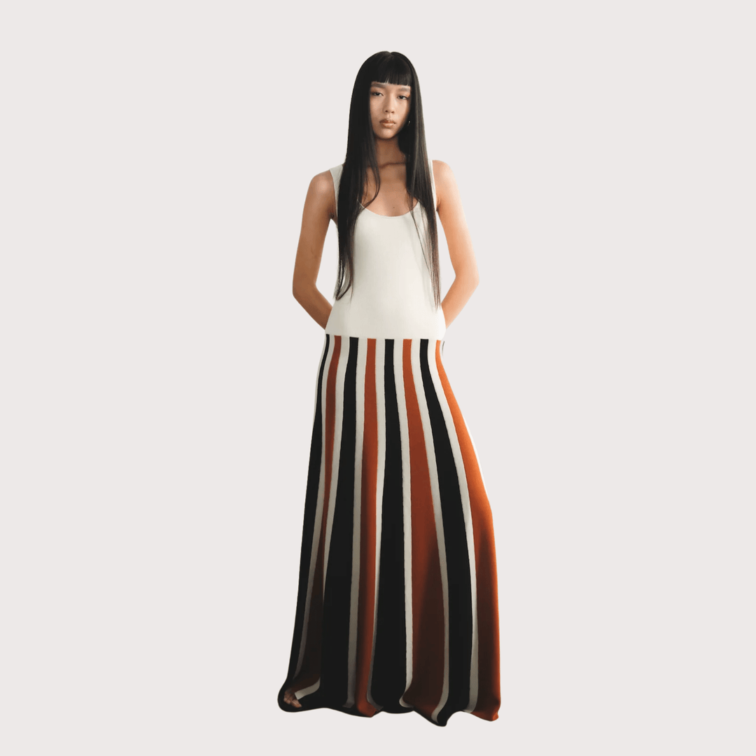 Agreste Sleeveless Maxi Dress - Ivory by ESCVDO at White Label Project