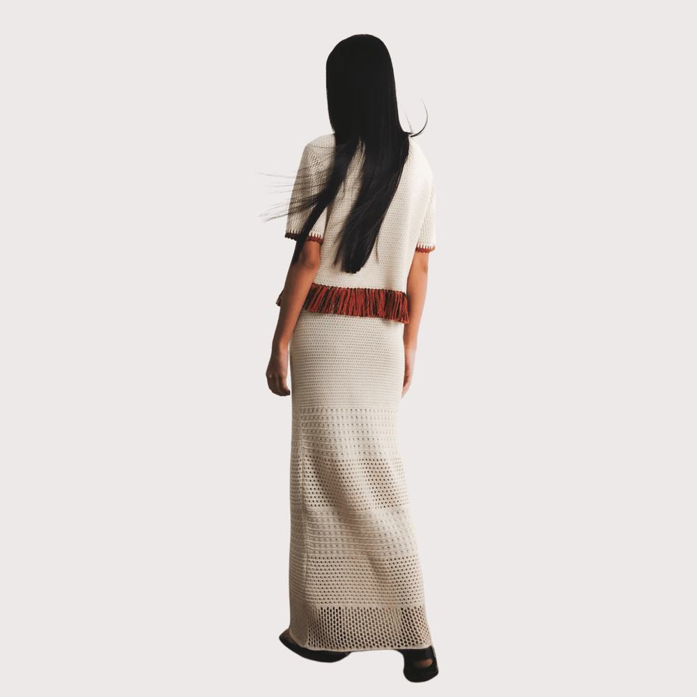 Amada Skirt - Ivory by ESCVDO at White Label Project