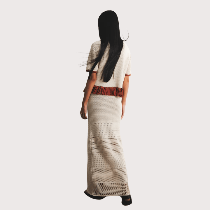 Amada Skirt - Ivory by ESCVDO at White Label Project