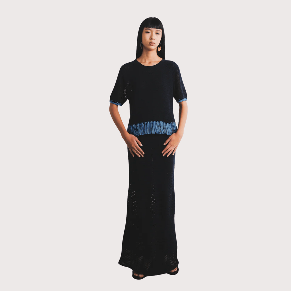 Amada Top - Navy by ESCVDO at White Label Project