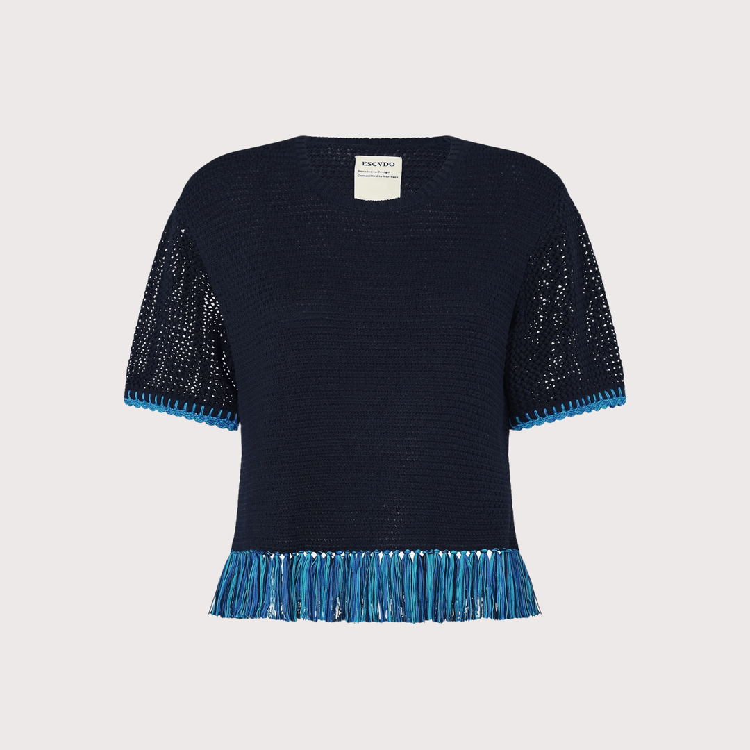 Amada Top - Navy by ESCVDO at White Label Project