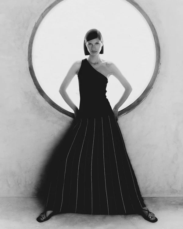 Manglar One Shoulder Maxi Dress - Black by Escvdo at White Label Project