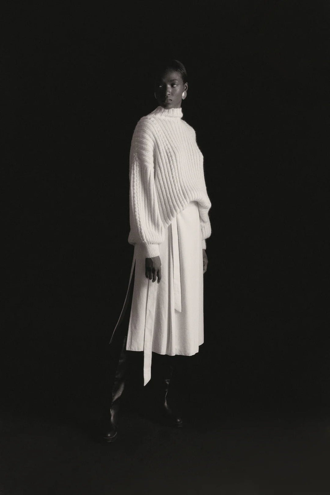 Mayu Sweater - Ivory by Escvdo at White Label Project