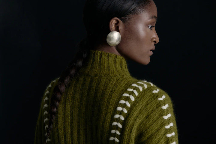 Mayu Sweater - Olive by Escvdo at White Label Project