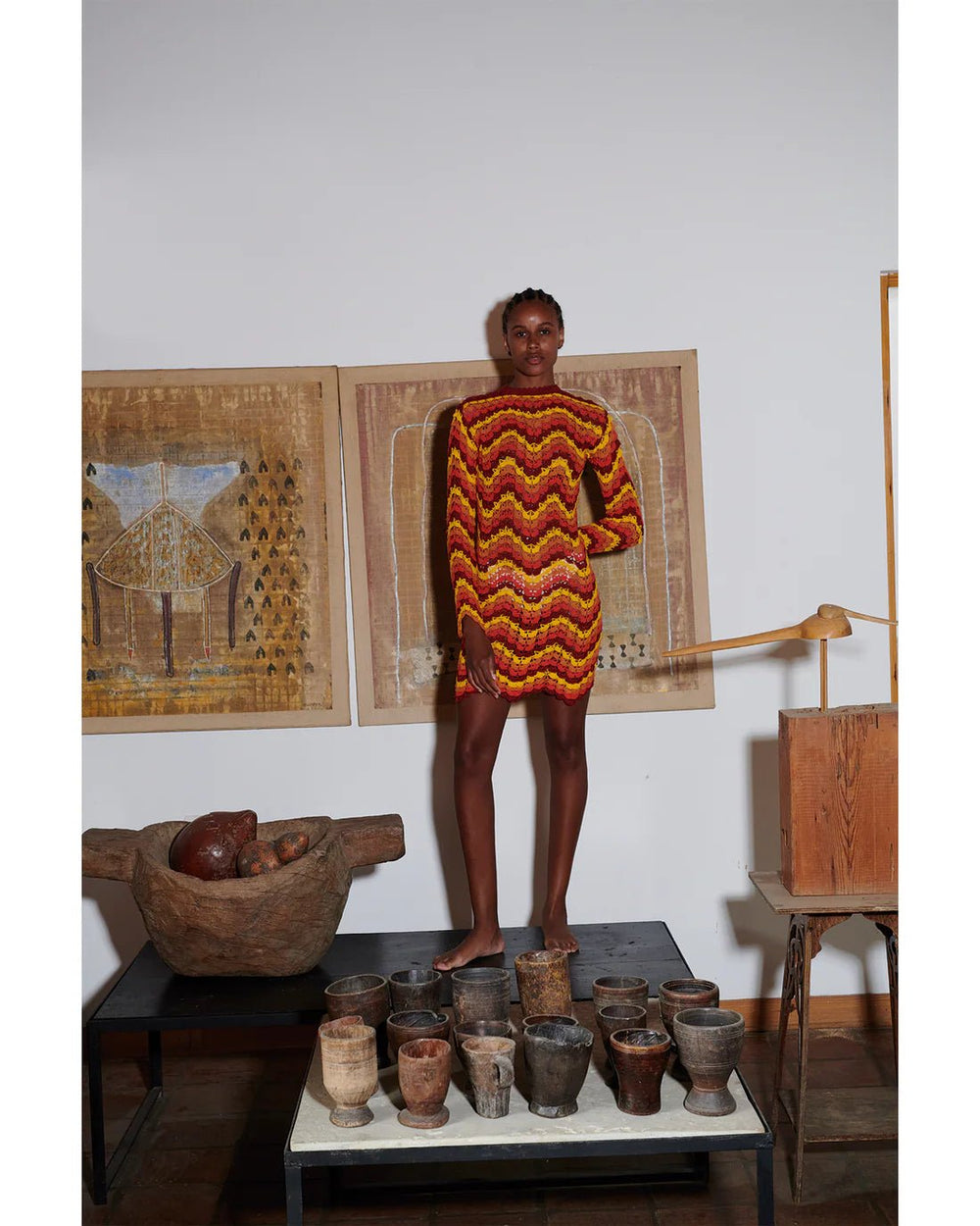 Safi Mini Dress - Sunset by ESCVDO at White Label Project