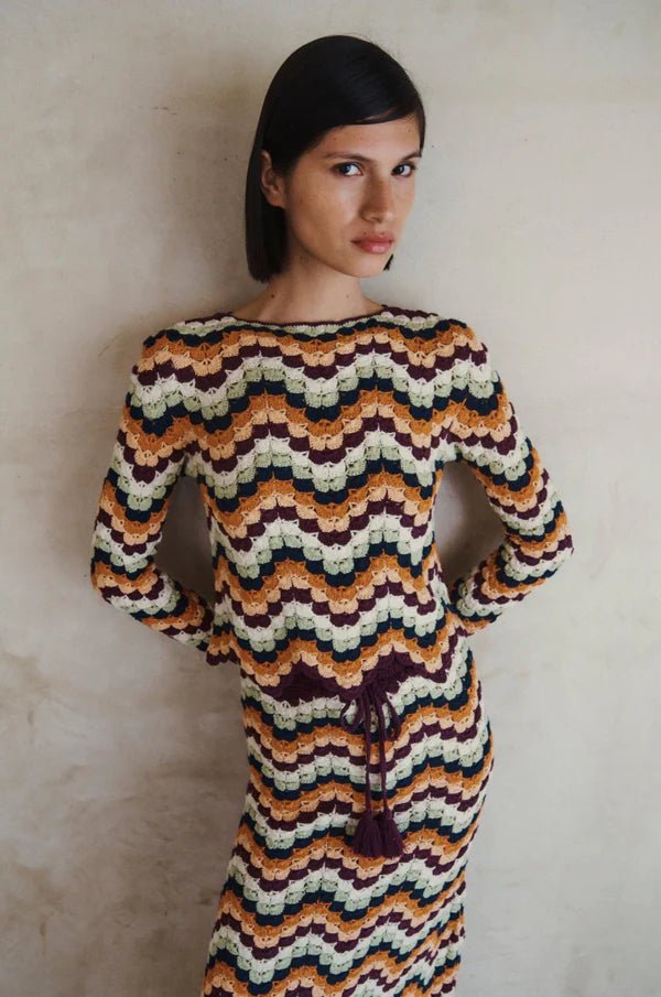 Safi Pesca Top - Pistachio Terracotta by Escvdo at White Label Project