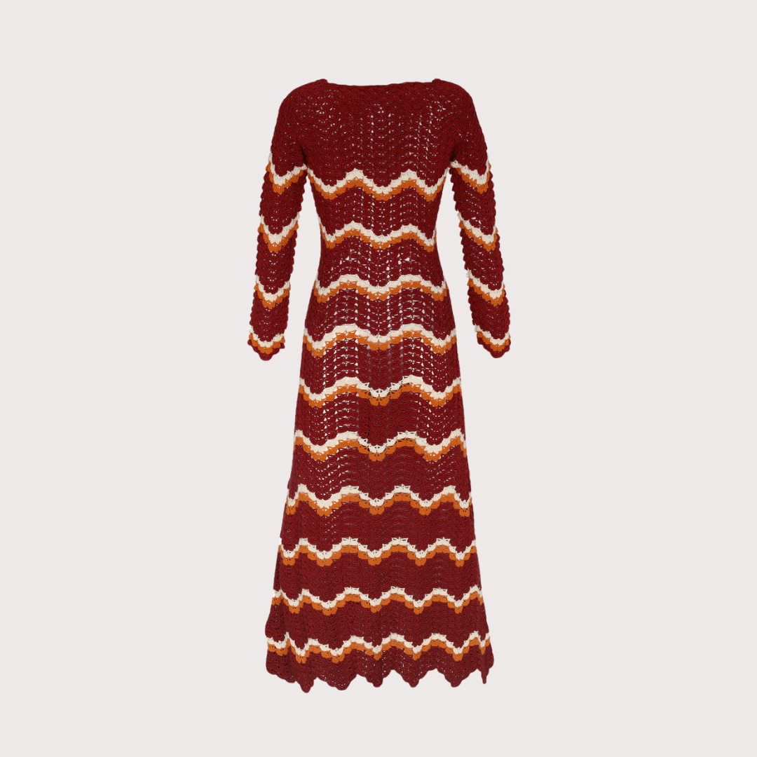 Sumac Maxi Dress - Burgundy by ESCVDO at White Label Project