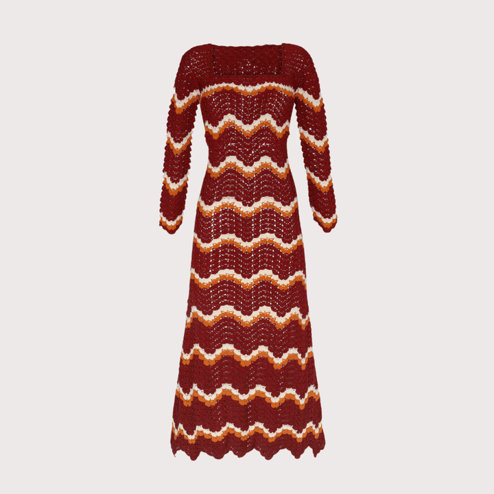 Sumac Maxi Dress - Burgundy by ESCVDO at White Label Project