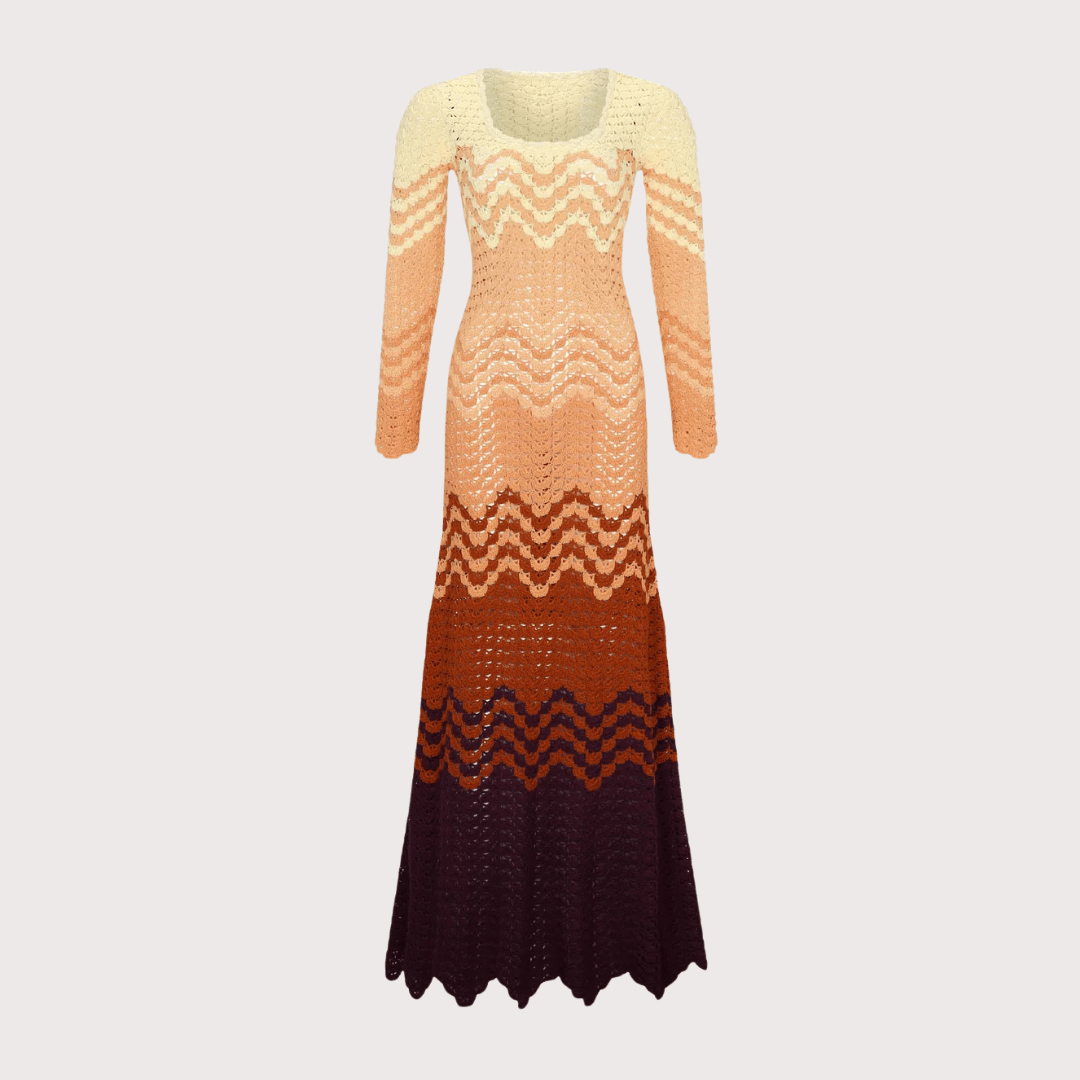 Sumac Maxi Dress - Peach Nectar by ESCVDO at White Label Project