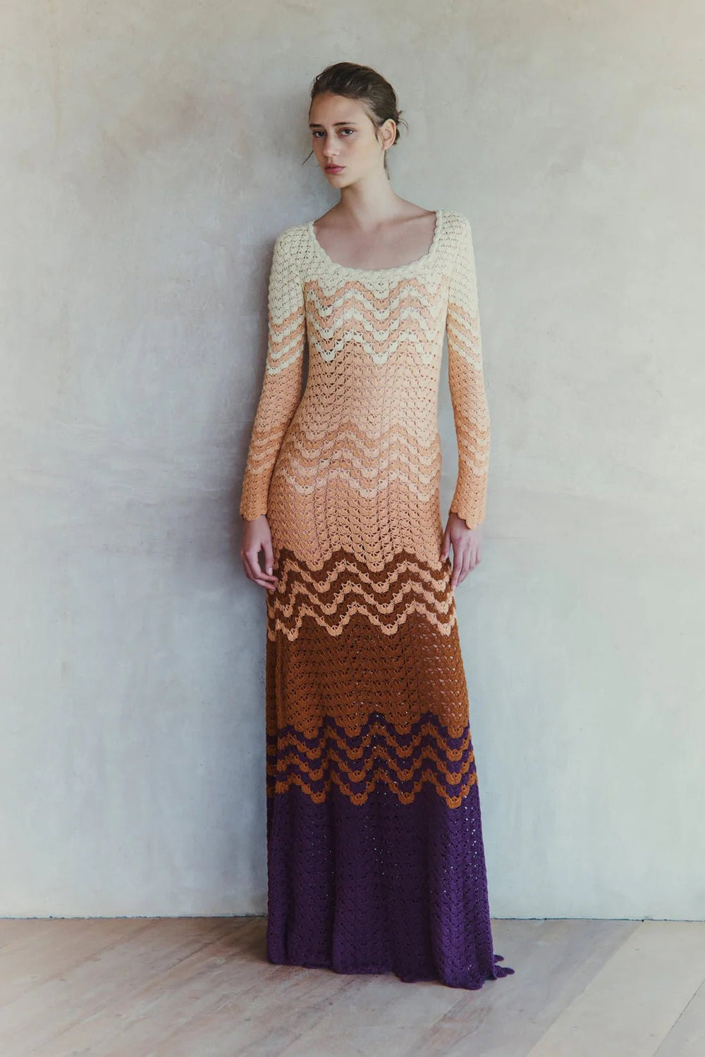 Sumac Maxi Dress - Peach Nectar by ESCVDO at White Label Project