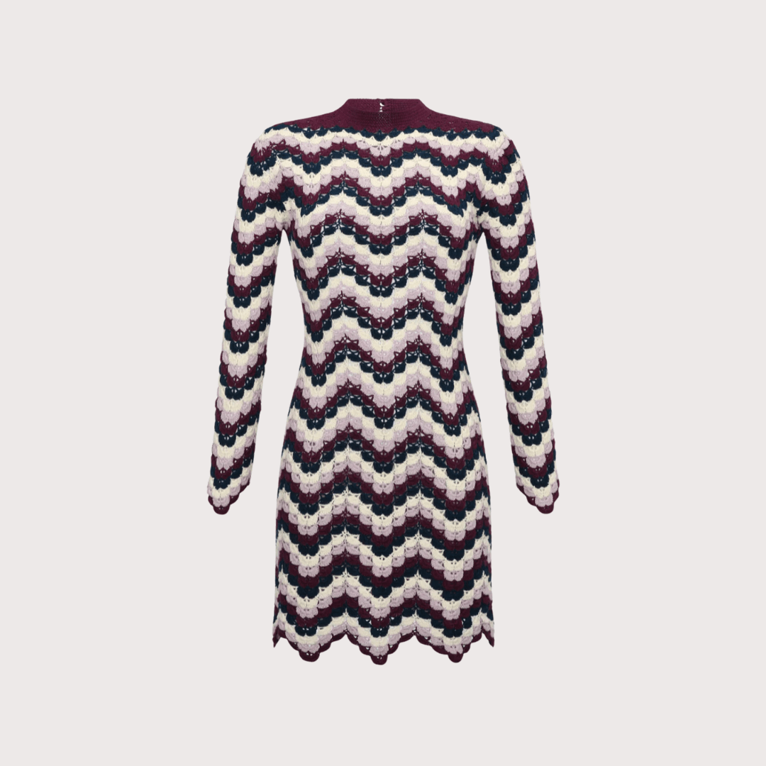 Victoria Mini Dress - Grape Blue by ESCVDO at White Label Project