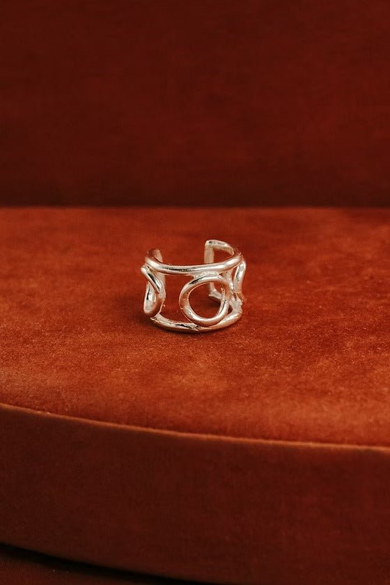 Moving in Circles Hair Piece - Silver by Gemz at White Label Project