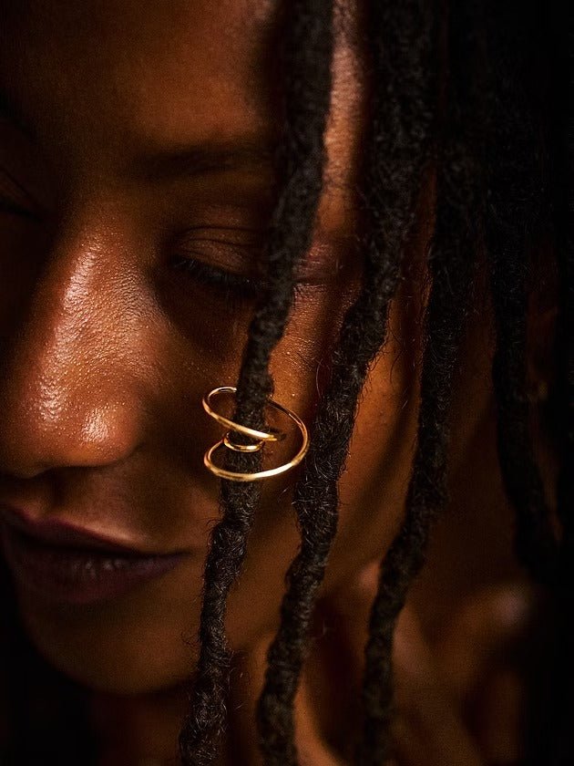 Orbit Hair Piece - Gold by Gemz at White Label Project