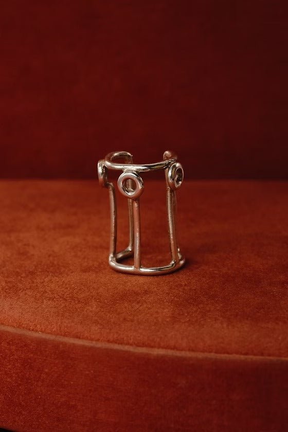 Three Pillars Hair Piece - Silver by Gemz at White Label Project