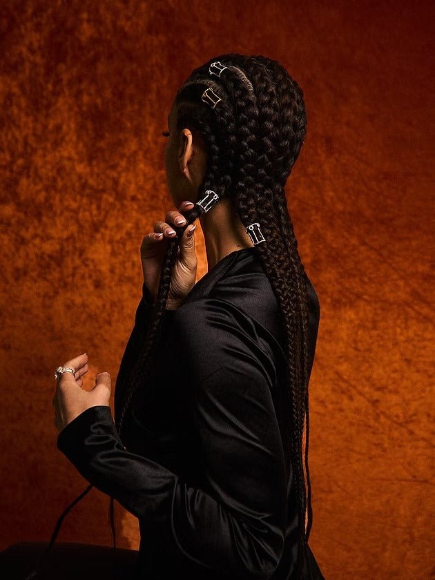 Three Pillars Hair Piece - Silver by Gemz at White Label Project