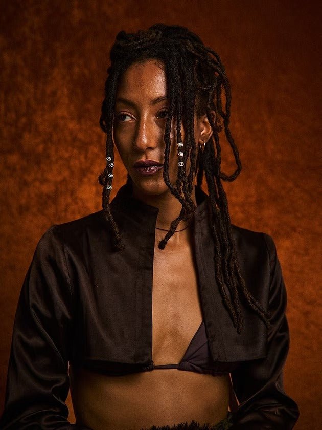 Throat Hair Piece - Gold by Gemz at White Label Project