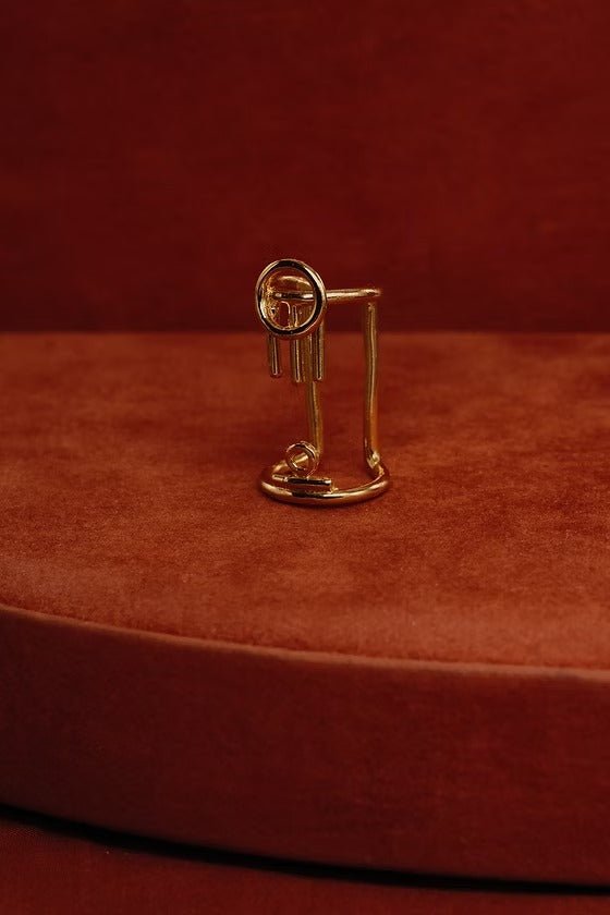 Watch My Steps Hair Piece - Gold by Gemz at White Label Project