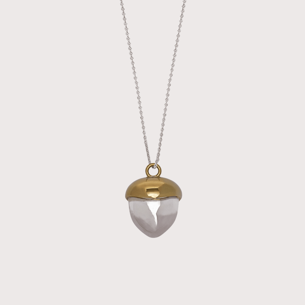 Acorn Pendant with Leaf by Gunia Project at White Label Project