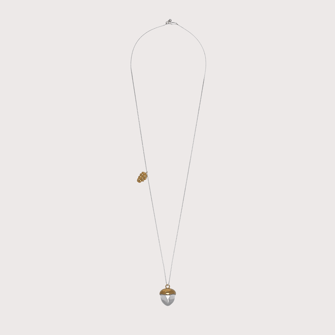 Acorn Pendant with Leaf by Gunia Project at White Label Project