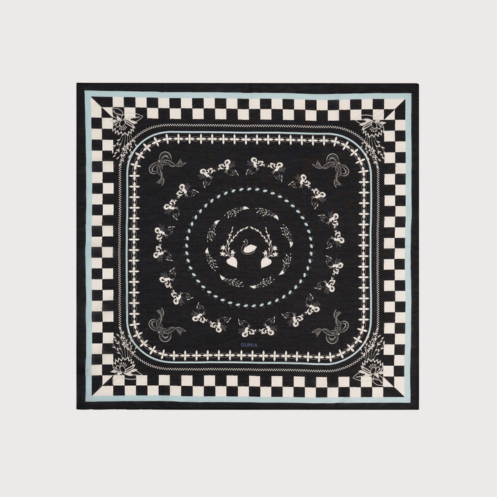 Angels Batiste Headscarf - Black by Gunia Project at White Label Project