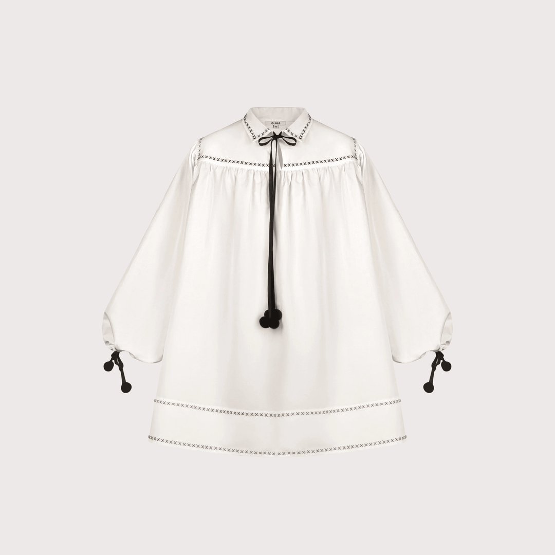 Annychka Embroidered Shirt by Gunia Project at White Label Project