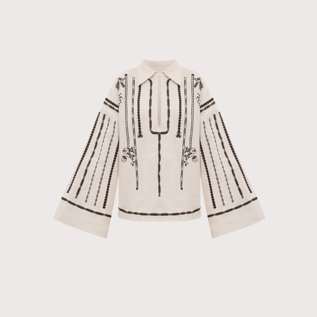 Arsena Embroidered Shirt by Gunia Project at White Label Project