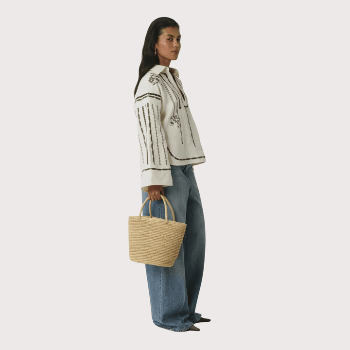 Arsena Embroidered Shirt by Gunia Project at White Label Project