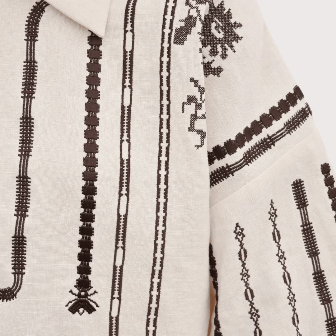 Arsena Embroidered Shirt by Gunia Project at White Label Project