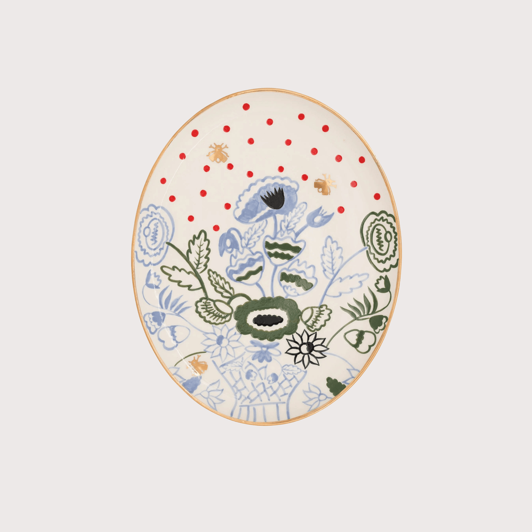 Blossom Oval Plate by Gunia Project at White Label Project