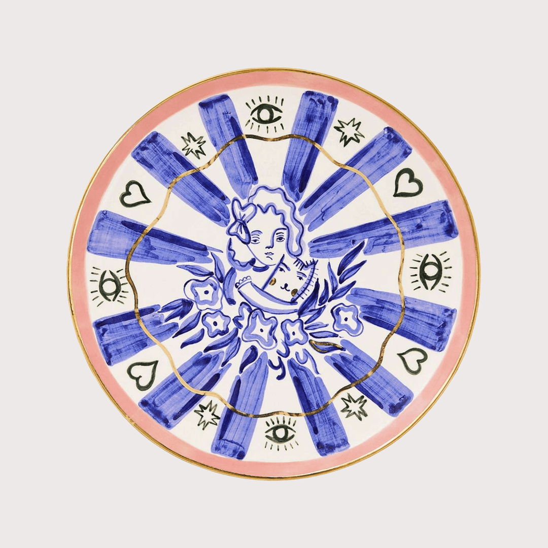 Ceramic Plate with the Image of a Girl by Gunia Project at White Label Project