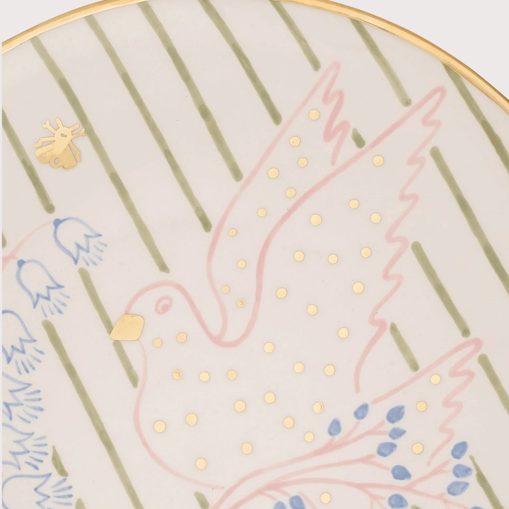 Dove Round Plate - Large by Gunia Project at White Label Project