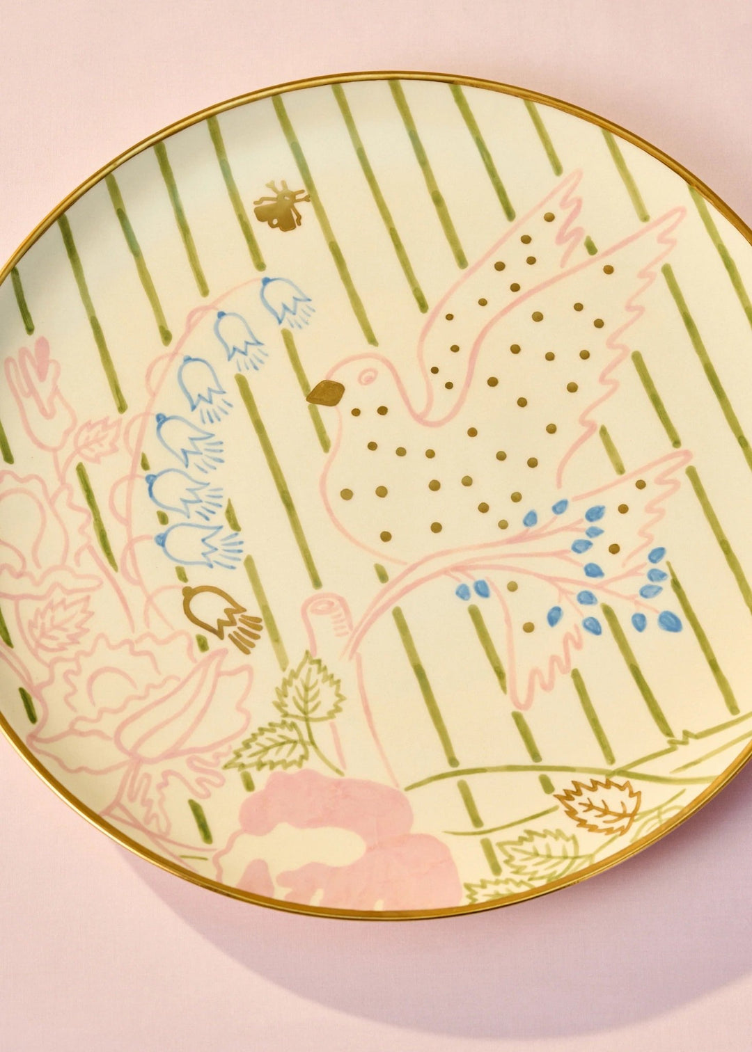 Dove Round Plate - Large by Gunia Project at White Label Project