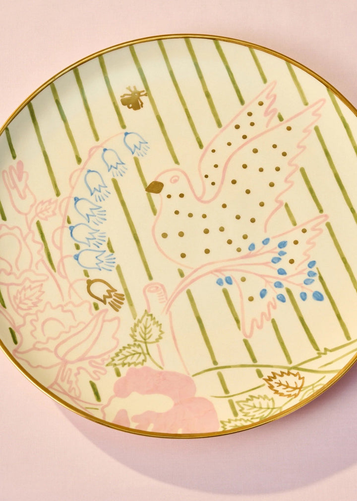 Dove Round Plate - Large by Gunia Project at White Label Project