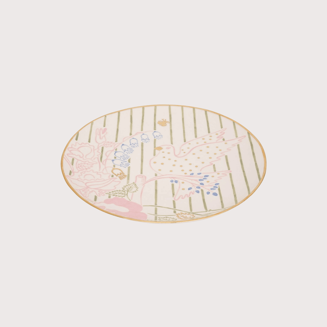 Dove Round Plate - Large by Gunia Project at White Label Project
